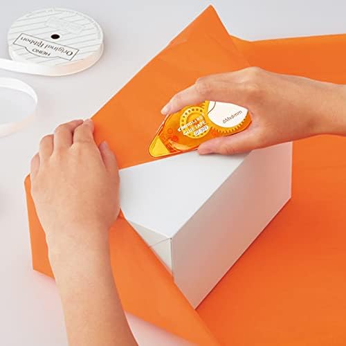 3pcs Glue Roller Tapes, Adhesive Glue Roller Double Side Scrapbook Runner Tape Transparent Glue Dispenser Roller Applicator Tape Pens Adhesive Tape Pen Dispenser Mouse for Crafting Cards(6m x 6mm)