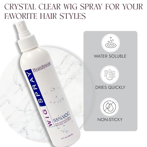 Brandywine Non-Aerosol Wig Spray for Synthetic and Natural Hair Wigs - 8 Fl Oz - Thumbnail 4