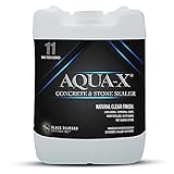 5 Gallon AQUA-X 11 Clear, Penetrating Stone and Concrete Sealer - Professional Grade Water-Based Indoor/Outdoor for Concrete, Stone, Slate, Brick, Unglazed Tile, Pavers, Driveway and Patio
