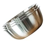 Bols à mélanger en métal en acier inoxydable -- 👨‍🍳👨‍🍳🥣🥣 vous pouvez également utiliser ces pots pour servir des fruits, de la salade, des chips et bien plus . mélanger, cuire au four et cuire.