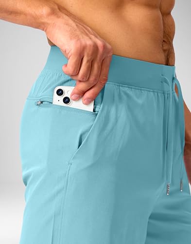 Image of Soothfeel Men's Running Shorts with Zipper Pockets 9 inch / 7 inch / 5 inch Quick Dry Eight Basketball Gym Workout Athletic Shorts