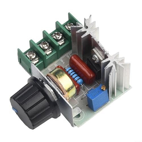 Eawfgtuw Controlador de velocidad de motor de 220 2000 W regulador de voltaje SCR para motores de CA