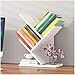 LSZ Bücherregal 3-Regalbaum Bücherregal im Wohnzimmer/Haus/Büro Bücherregale Aufbewahrungsträger-Desktop Kleines Bücherregal Buchstützen (Color : B)
