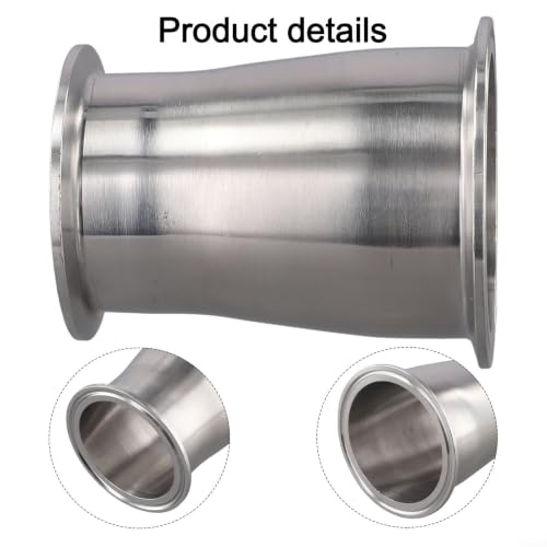 Reductor Tri Clamp 3 a 2.5 de acero inoxidable alimentario 6