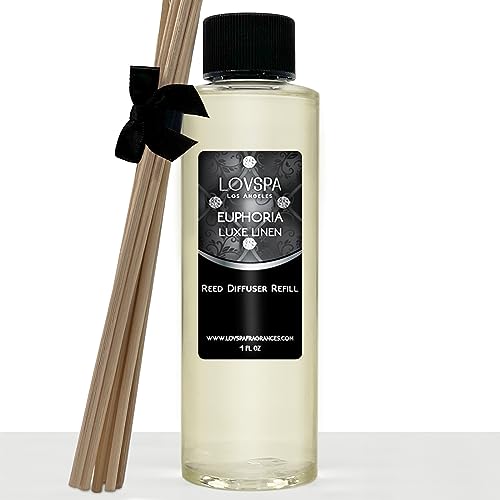 Difusor de varillas LOVSPA Luxe Linen con recarga 4 oz miniatura 2