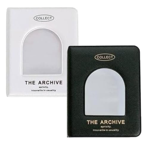 SIRLOMU 2 Album Fotografici con 40 Tasche per Pellicola Fujifilm Instax Mini 3, Compatibile con Instax Mini 12, 11, 7s, 8, 8+, 9, 70, 40, 25, 50s, 90, 99 EVO, Mini Liplay (6.6x9.3 cm) (bianco,nero)