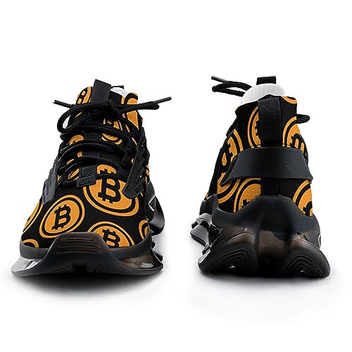 Bitcoin Logo Men's Running Shoes Slip On Breathable Sneakers for Walking2