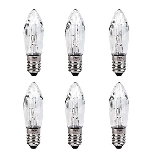 ShuoHui Riffelkerze für Schwippbögen mit Lampen, 12V / 3W, mit E10 Schraubgewinde (12 Volt) ShuoHui Riffelkerze für Schwippbögen mit Lampen, 12V / 3W, mit E10 Schraubgewinde (12 Volt)