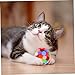 EXAOMBLE 3pcs Cat Playthings Funny Stick Toy Elastic Balls for Cat Entertainment Pet Supplies