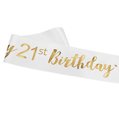 Adbetty"It's My 21St Birthday" Sash - 21St Birthday Sash Birthday Girl Sash 21 Birthday Party Favours #TOP2