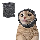 PATTEPOINT Dog Ear Cover for Anxiety Relief& Calming Dogs, Stretchy Head Sleeve Snood for Noise Redu
