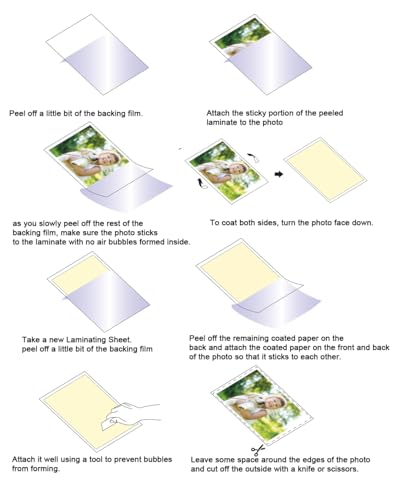 Pack of 24 Self-Adhesive Laminating Sheets 9x12 – Letter Size, 4 mil, Clear Laminate Sheets, Self-Sealing, No Machine Needed, for Protecting Documents, Photos & Vinyl Stickers