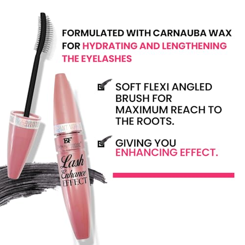 Beauty Forever Lash Enhance Mascara, Enhancing, Strengthening Effect, Long Lasting, Suitable For All Eyelashes Shapes, Flake & Clump Free, Waterproof, Easy Application, Available in Black Colour - Image 5
