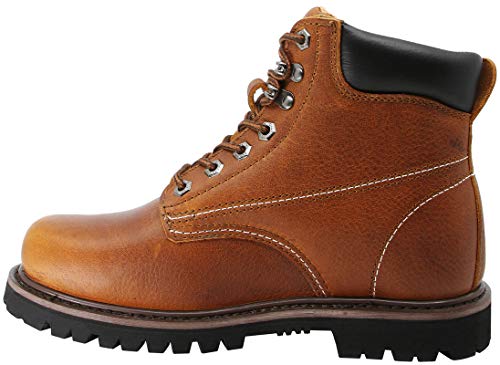 Cactus Men’s 6” Soft Toe Oil Tumbled Full Grain Leather Oil Resistant Rubber Outsole Construction Work Boot4