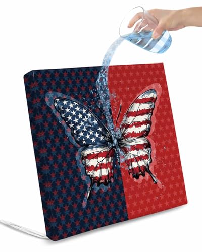 2 Pack Navy Blue Red Butterfly Waterproof Cushion Covers with Ties, Outdoor Patio Chaise Lounge Chair Seat Cushion Slip Covers Replacement(Only Cover) Stars Modern Abstract Art 20