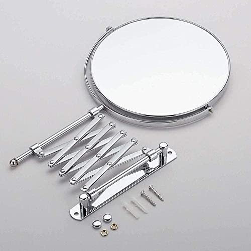Miroir Grossissant 10x Miroir de Maquillage Mural Double Face Extensible 8" - 5