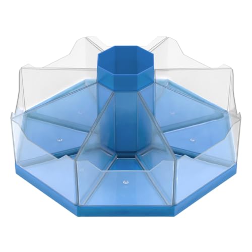 Image of Junior Learning: Classroom Caddie - Blue - 360 Spinning Class & Desk Organizer, Holds 8 Removable Compartment Trays, Store Art & Writing Supplies