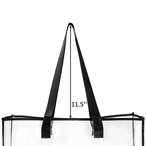 Clear Tote Bag, Larger Transparent Handbag for Beach, Gym, Sports Game, Concert, Security, Work, Shopping, Adult4