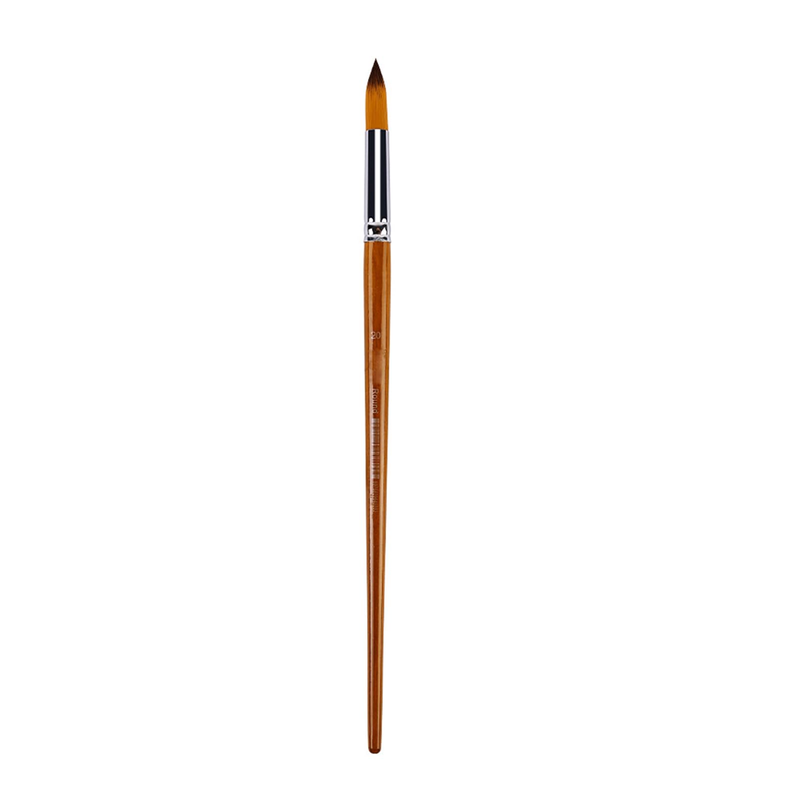RBRMHM Professional Artist Brush Flat/Round/Fan Tip Paint Brush for Acrylic Watercolor Oil Painting Wood Handle Nylon Bristles