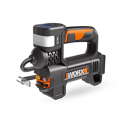 Compresor Worx WX092.9 de 20V portátil negro para inflar neumáticos y balones sin batería