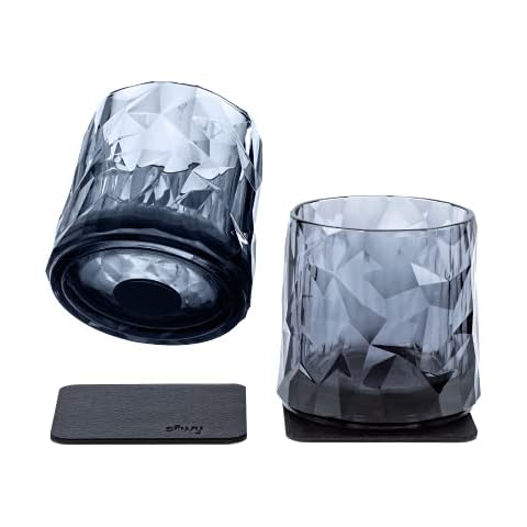 silwy® Hightech-Kunststoff-Magnet-Gläser inkl. Metall-Nano-Gel-Pads - rutschfeste Campinggläser Cover