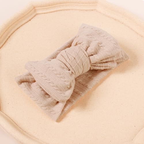 Baby Head Wraps Bowknot Headband Soft Elastic Knitted Headwear for Baby Girl Infant Hair Accessories Headbands Hairbands3