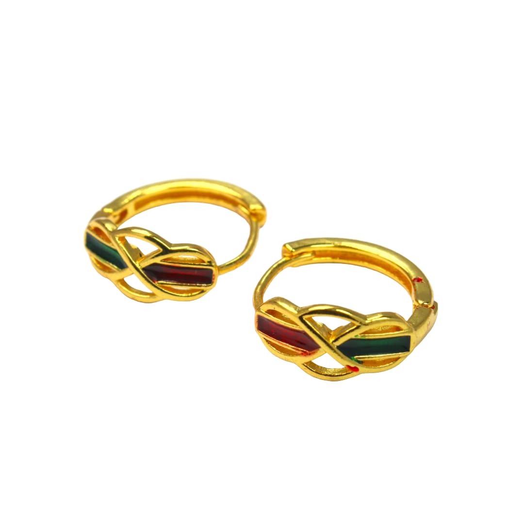 PIALI Gold Plated Earring Hoops Set | Stylish and Trendy Earrings Baali for Daily Use | Fashion Jewellery Gift for Women, Girls with 6 Months Warranty (B0CW6GHKWV) Amazon Price History, Amazon Price Tracker