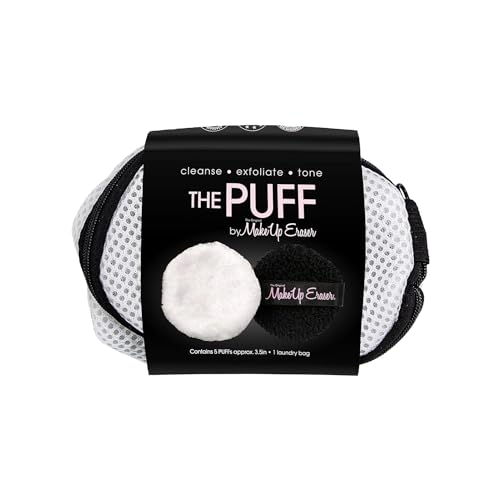 MakeUp Eraser Toner Puff Set 5pc ronds réutilisables durables de haute qualité