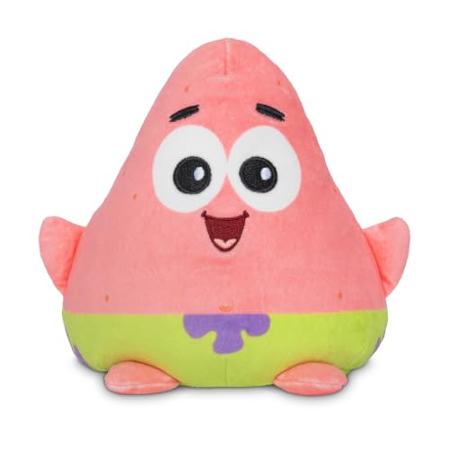 Image of TeeTurtle Reversible Spongebob Squarepants Patrick Star 6-Inch Two-Sided Flip Plush Toy with Embroidered Details - Cute Mini Collectible Plush for Kids, Teens, and Adults