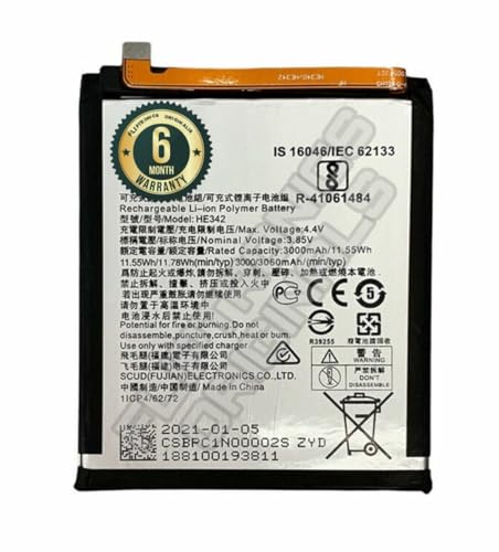 Image of HE342 Battery for Nokia 7.1 /6.1 /5.1 /X6 2018 / TA-1099 / TA-1103 / TA-1083 / Battery with 6 Month Warranty*** (P56)