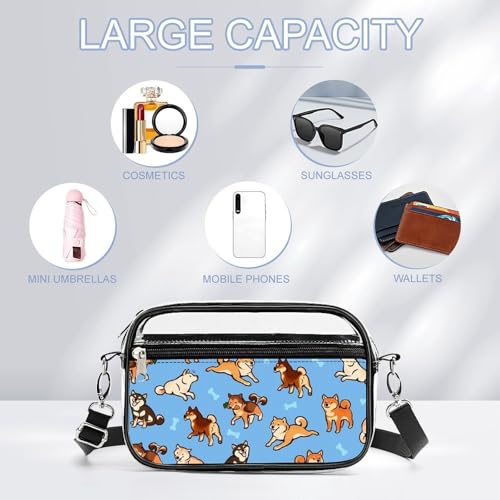 Shibes Clear Stadium Bag Mini Crossbody Bag Anti-Theft Side Shoulder Bags Messenger Bag Unisex3