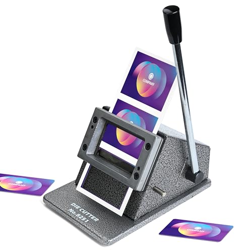 Manual ID Card Corner Cutter, Heavy Duty Business Card Punch, Access Card Die Cutter, Paper PVC Round Corner Cutter for 86x54mm Office Cards Home Photos (3.8