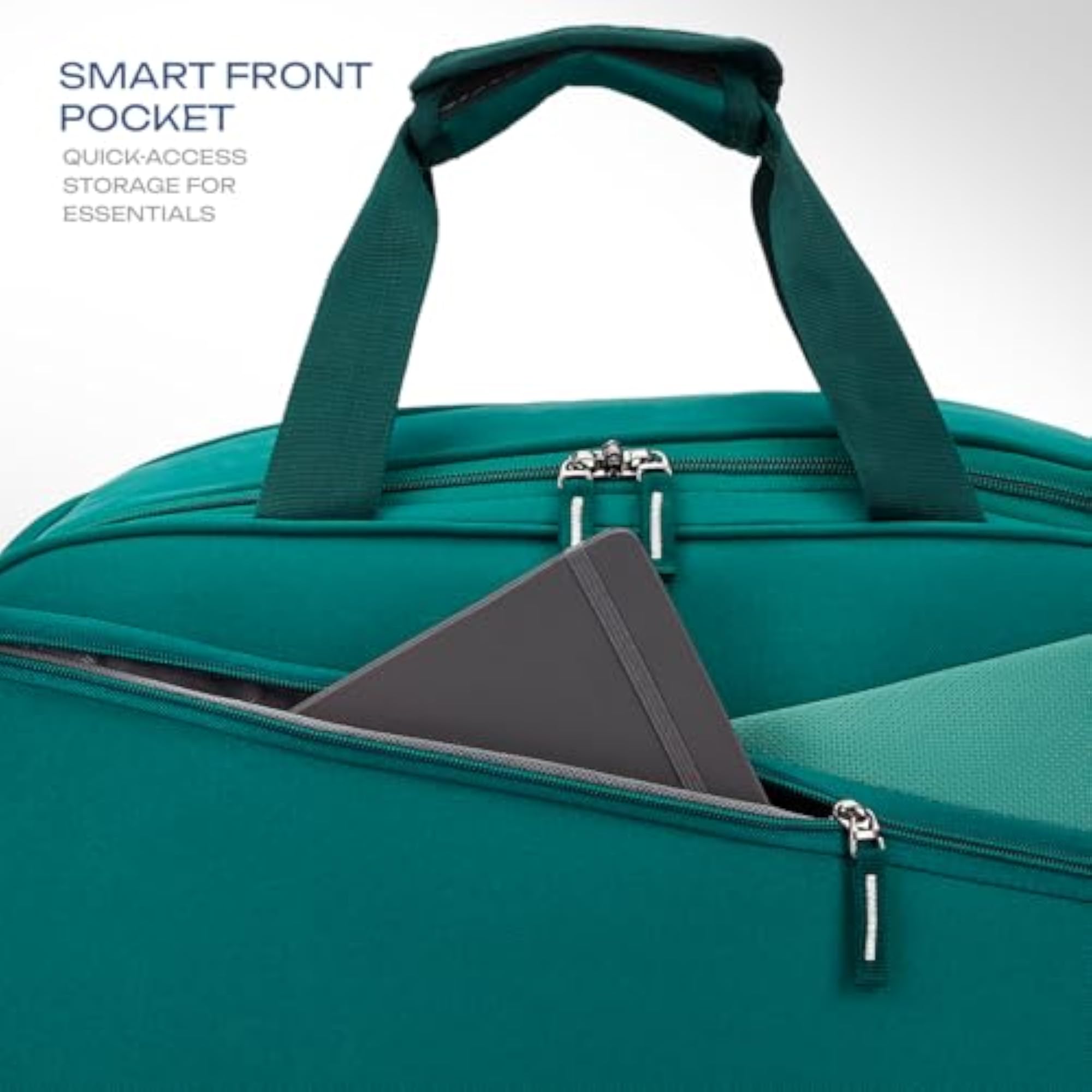 Buzz Trolley Duffle Bag with 3 Years Warranty, Teal
