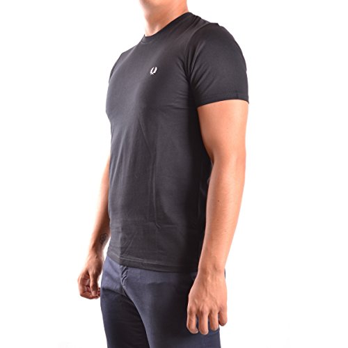 Fred Perry 100% Cotton Crew Neck Black T-Shirt Small3