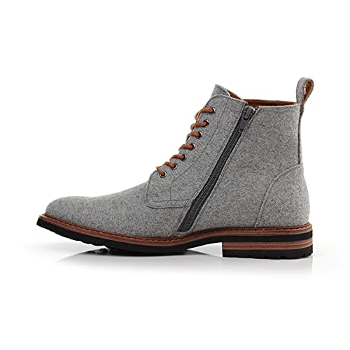 Image of Polar Fox Men's Ankle Dress Boots | Lace-up Casual Fashion Boot Collection | Cap Toe & Plain Toe Styles |
