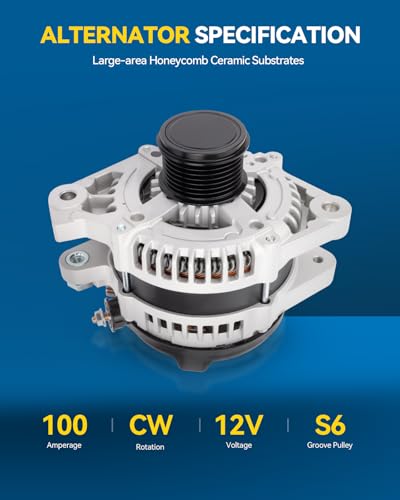 Image of PHILTOP Alternator Compatible with 2006-2013 IS250 2007-2011 GS350, 2006-2013 Lexus IS350 2006 GS300, 150 Amp Alternator Replace 11196N 27060-31060 27060-31061 27060-31062