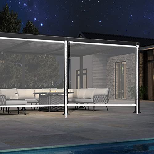 Zlovne Transparent Vinyl Roller Shade Blind Roller Window Shades,100% Blackout Pvc Curtain Windproof Uv Protection Fabric Roll Up Blinds For Office Home Garden,Easy To Install (W36 Xh59) #TOP1