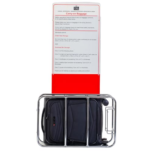 AIR CANADA Central Deluxe Softside Carry-On Suitcase, Spinner Rolling Carry on Luggage with Wheels. (Black) by Air Canada - Image 4
