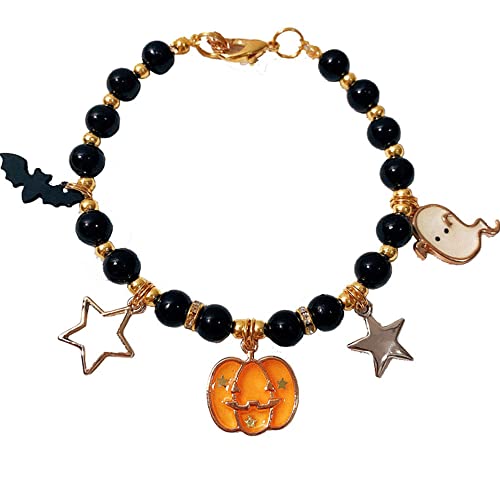 RayMinsino Collar de perlas para mascotas, collar de perro de Halloween que oso de peluche decorado lindo collar de gato accesorios para cuello Cover