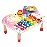♪【Juguetes educativos musicales】Varios juegos de instrumentos para bebé proporcionan una amplia gama de hermosos sonidos. Útil para enseñar a nuestros hijos sobre sonidos, ritmos y ritmo. Un juego inspirador perfecto de juguetes musicales para niños y niños pequeños.