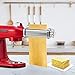 Pasta Roller for All KitchenAid Stand Mixer, Electric Dough Roller with 8 Different Thickness Adjustments, Stainless Steel Pasta Maker Attachment KitchenAid Accessories, Comes with Cleaning Brush