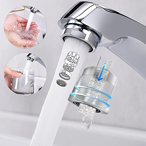 Lonheo Einhebel Wasserhahn Bad Mischbatterie mit 50cm Kaltes Warmes Wasser 3/8 Zoll Schläuche, Verchromt Badezimmer Armatur Waschtischarmatur für Waschbecken - Image 3
