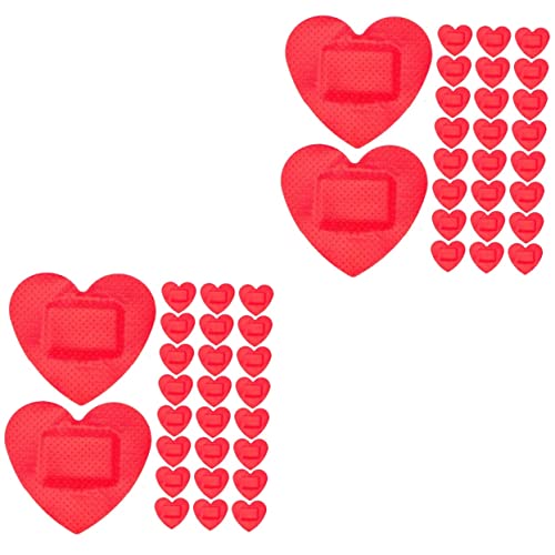 NIYANGLE 100 Piezas Vendaje En Forma De Corazón Para Heridas Cinta Para Vendar Heridas Vendas De Insignias De Valentía Sobrevivir Primeros Auxilios Niño Pequeño Impermeable