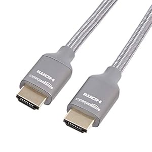 Amazon Basics High-Speed HDMI Cable (48Gbps, 8K/60Hz ) – 10 Feet, Dark Gray