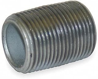 Nipple: Galvanized Steel, 3 in Nominal Pipe Size, Fully Threaded, Schedule 40, Male NPT x Male NPT - 1 Each