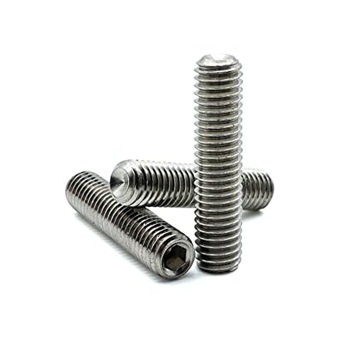 Hippo Hardware M8 (8mm X 16mm) Grub Screws Cup Point Hex Allen Socket Set Screws A2 Stainless Steel (Pack of 20) Cover