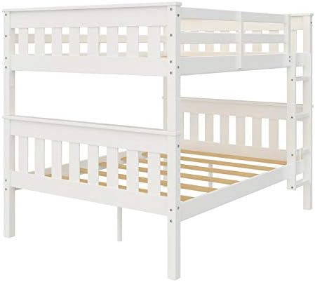 DHP Dorel Living Moon USB, Full, White Bunk Bed