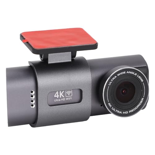 Cámara de Doble Lente 4K ONT y 080P Trasera con Gran Angular Nocturno, Grabación, Sensor, Vigilancia 24 Horas - Grabadora de Conducción de Automóviles para Mayor Seguridad y