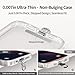 saxsion Phone Tether Tab & Lanyard Tab, 360° Swivel Clip - Ultra Thin Stainless Steel Universal Patch for All Phone Cases, No Block Charging (Fashion Silver*2)