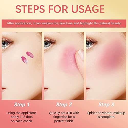Rosarden-Liquid Blush-Light Pink Matte Blush- Liquid Blush For Cheeks-Creamy Liquid Blush Makeup-Quick Dry, Not Sticky- Long Lasting Face Blush-Cream Blush Stick For Cheeks-Soft Peach Blush #TOP7